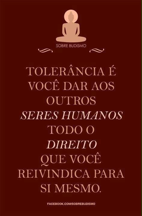 Tolerância - Sobre Budismo