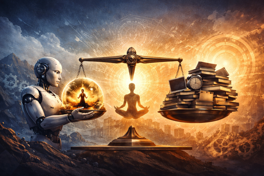 Propósito e Humanidade na Máquina do Equilíbrio: Além da Produtividade Vazia