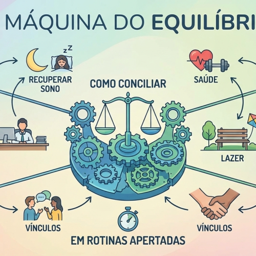 A Máquina do Equilibrio: Como conciliar trabalho, corpo, cultura e afeto para recuperar sono, saúde, lazer e vínculos em rotinas apertadas